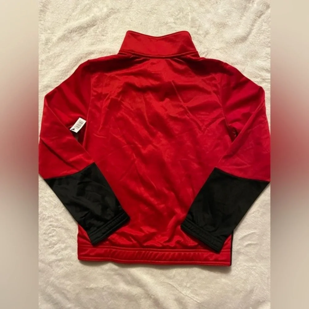 NEW Athletic Works Jacket Youth Boys Size Large (10/12) Red Black Pockets NWT‎